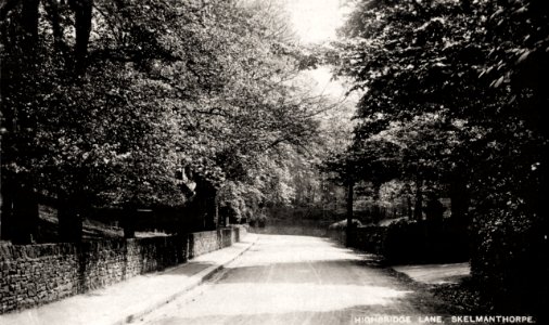 1930s photo postcard of Highbridge Lane, Skelmanthorpe