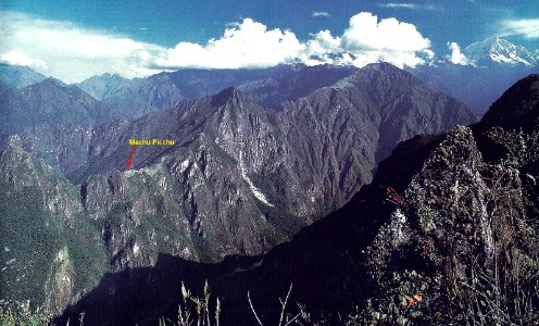 Ubicación de Machu Picchu, Perú