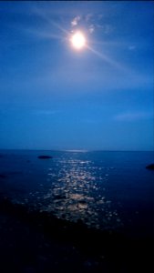 moonlight on the sea