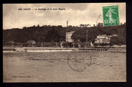 Ablon le barrage et le quai Magne