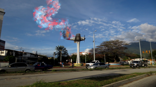 Airplane disintegration