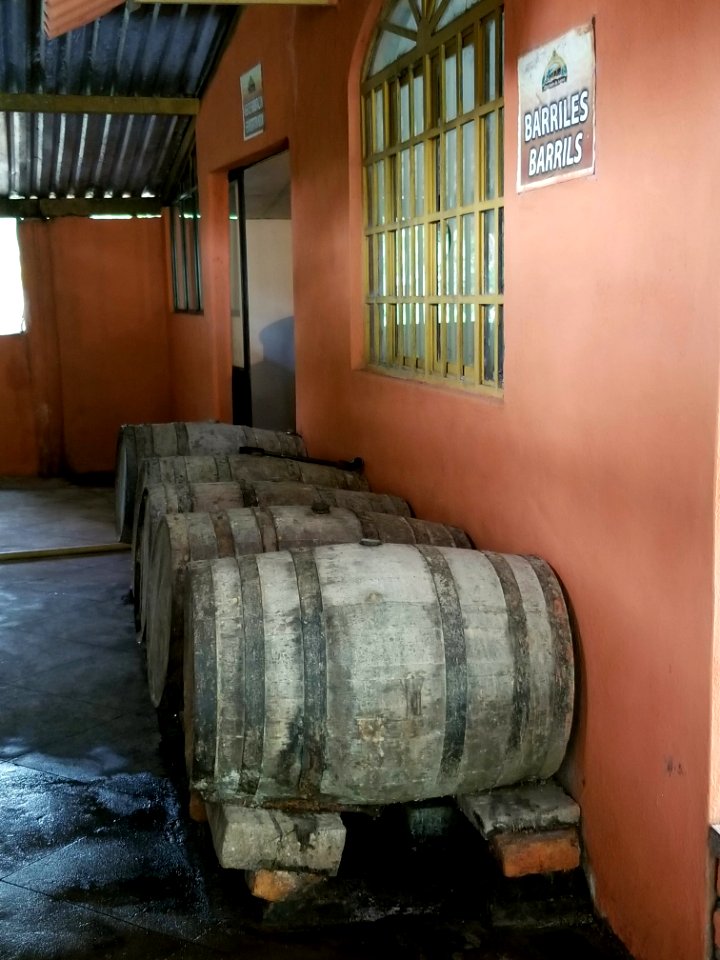 Tequila barrels at Don Chendo