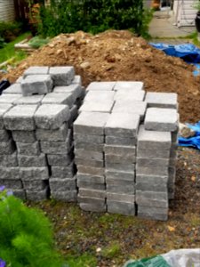 Patio pavers are here