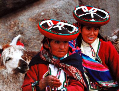 Bellas mujeres del Perú de los Andes