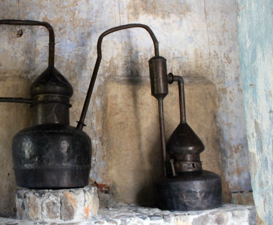 Tequila town distillery