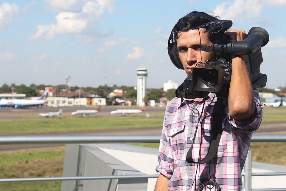 Journalism aircraft landscape