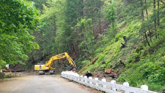 Eagle Creek off ramp Hazard Mitigation by Oregon Department of Transportation