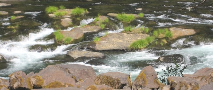 Clack Headwaters Carter Falls, photo by Robert Roth.