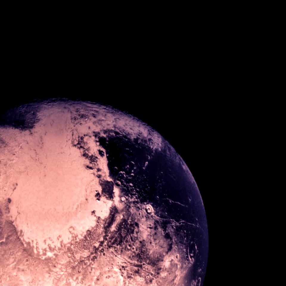 Pluto - as seen by New Horizons