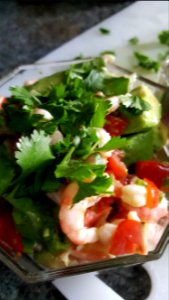 Shrimp and avocado salad