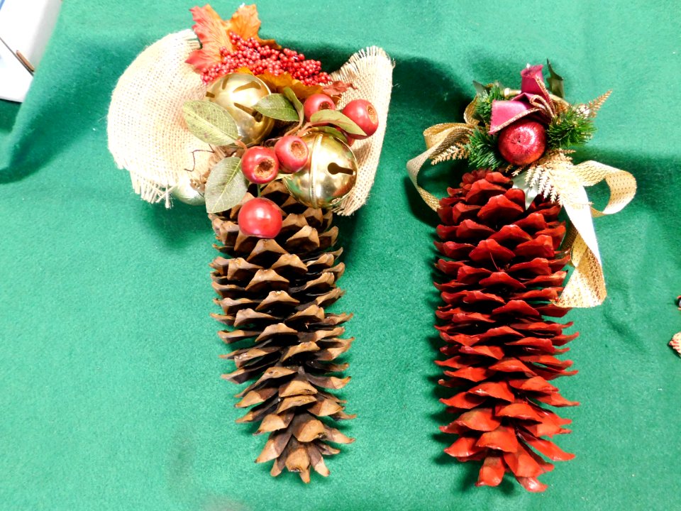 Daughters of the American Revolution Pine Cone ornaments