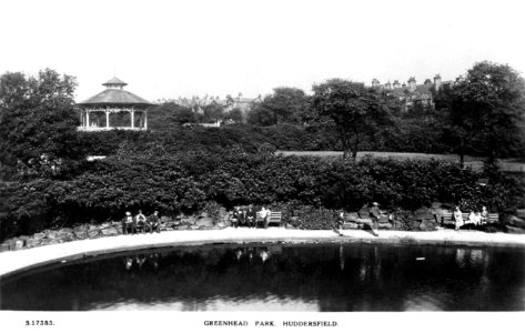 undated photo postcard of Greenhead Park (1)