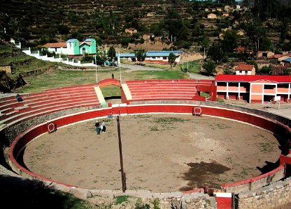 Plaza de toros vacía en Chalhuanca, Aymaraes, Apurímac, Perú