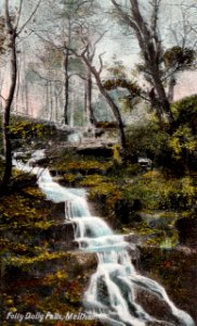 Postcard of Folly Dolly Falls, Meltham