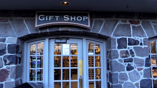 Gift shop open for business at Multnomah Falls