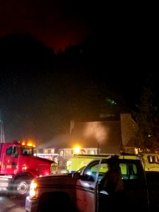 Fighting Eagle Creek Fire at Multnomah Falls Lodge Sept 4, 2017