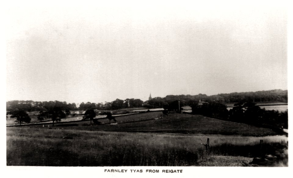 1920s postcard of Farnley Tyas