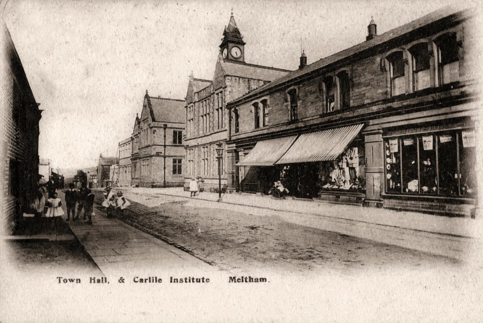 Meltham Town Hall and the Carlile Institute