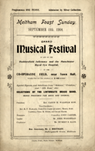 Meltham Feast 1904 - Music Festival [page 1] photo