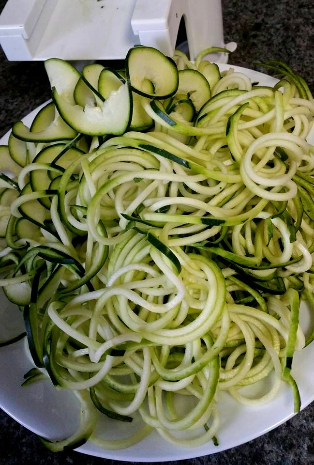 #365 spiralized zucchini