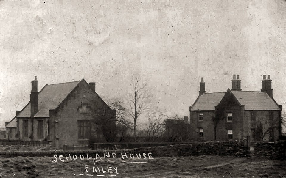 undated photograph of Emley School and House