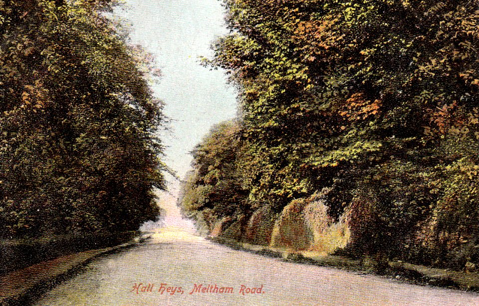 1905 postcard of Hall Heys, Meltham Road