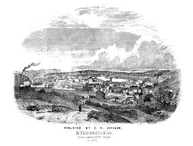 Huddersfield from Almondbury Bank (1831)