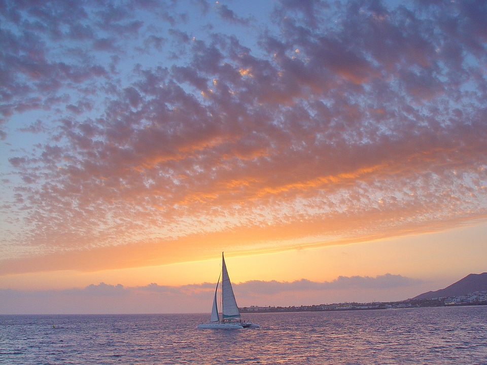 Holiday boat landscape