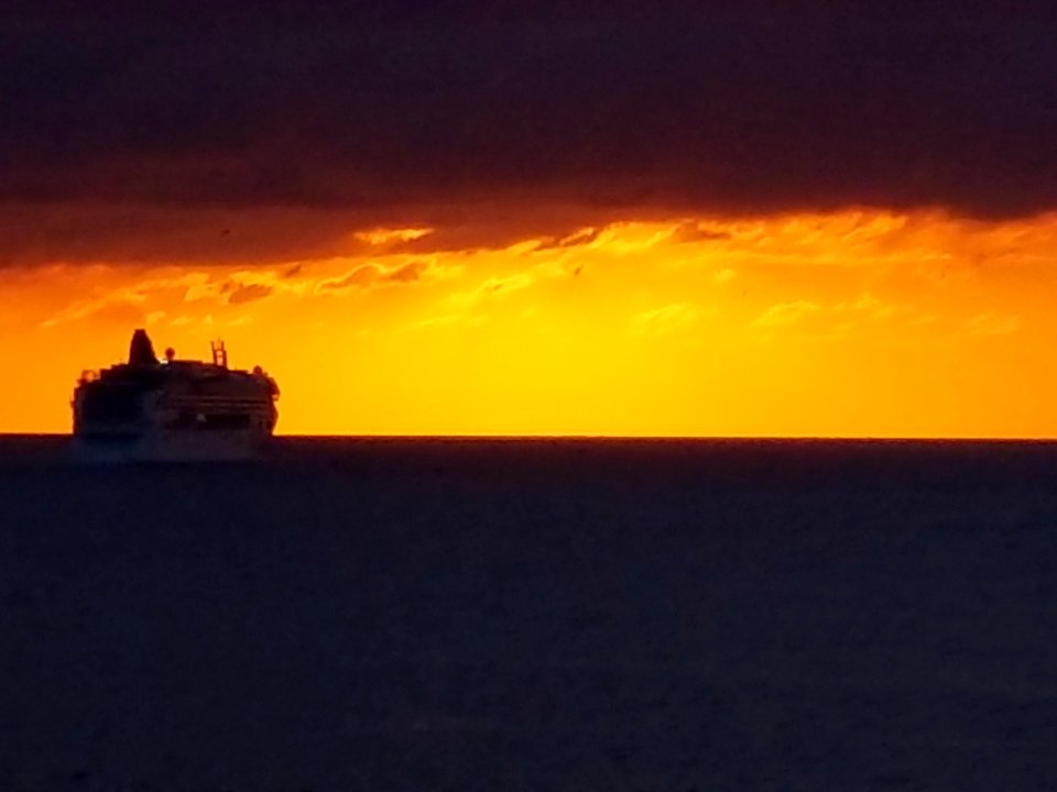 Cruising into the sunset