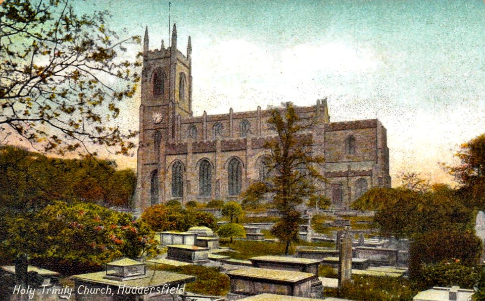 undated postcard of Holy Trinity Church, Highfields