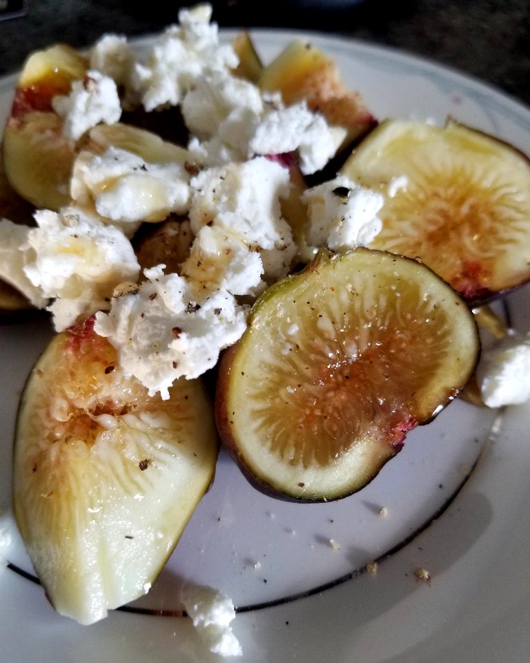 Figs and goat cheese
