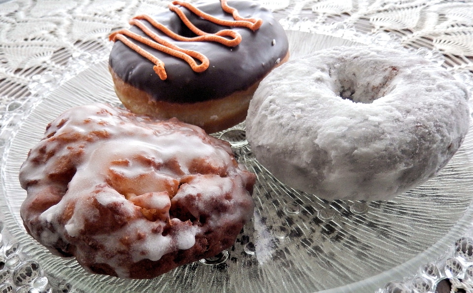 Apple fritter vanilla sugar sweet food