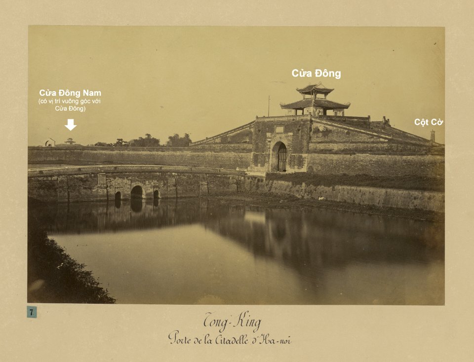 7 Tong-King - Porte de la Citadelle d'Ha-noï - Cửa Đông thành Hà Nội.