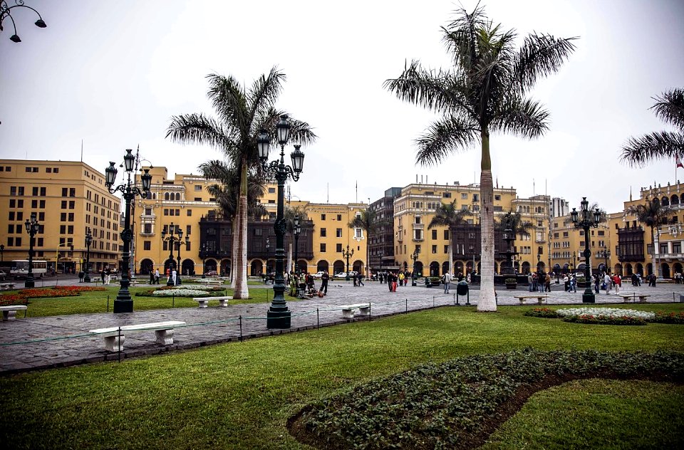 La Plaza Mayor de Lima, Perú