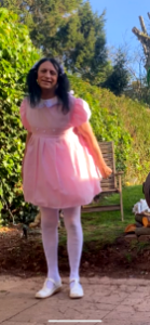My new girls pink dress