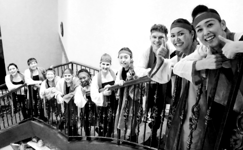 Chilling On Stairwell photo