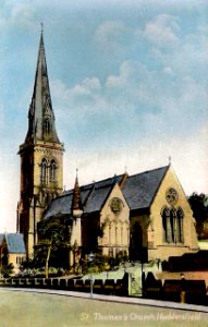 1915 postcard of St. Thomas's Church, Huddersfield