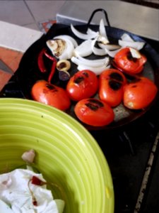 Grilling for salsa