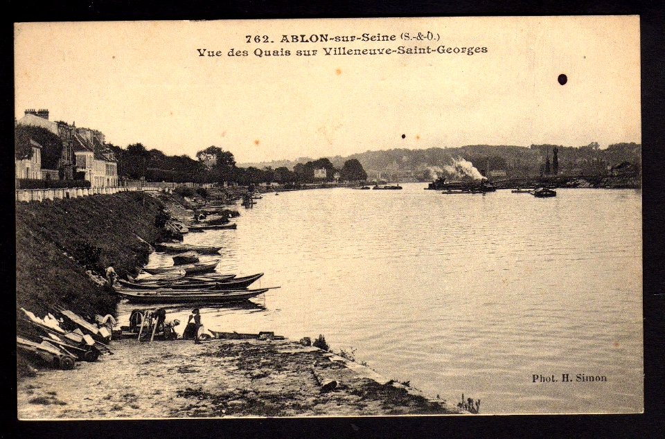 Ablon vue des quais sur Villeneuve