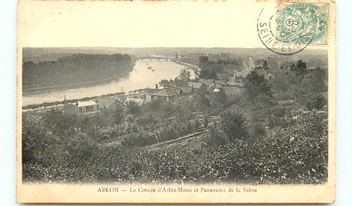 Ablon Coteau d Athis-Mons et panorama sur la Seine