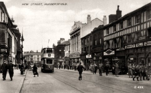 1930s photograph of New Street, Huddersfield