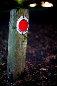 A road marker, simple yet much potental photo