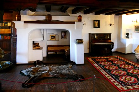 Castelul Bran: Nişă cu semineu si Sala de musica photo