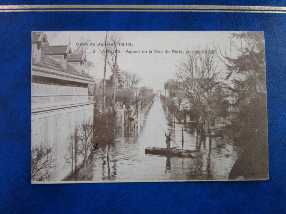 Ablon Crue de 1910 Rue de Paris