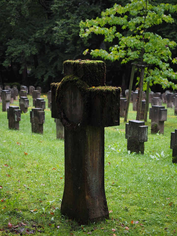Woodland cemetery graves soldiers graves