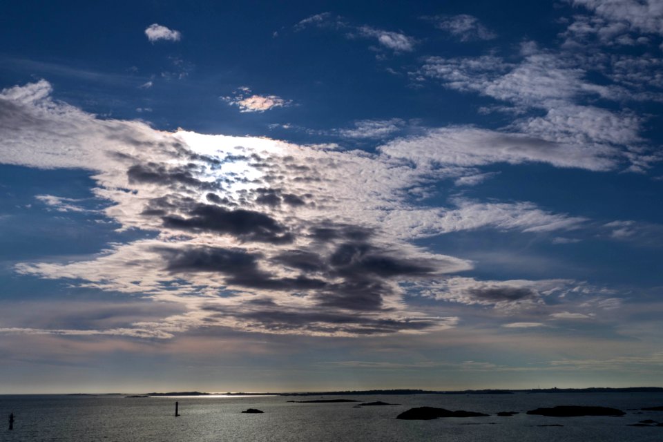 Swedish Evening Sky @sea of Gothenburg, Sweden photo