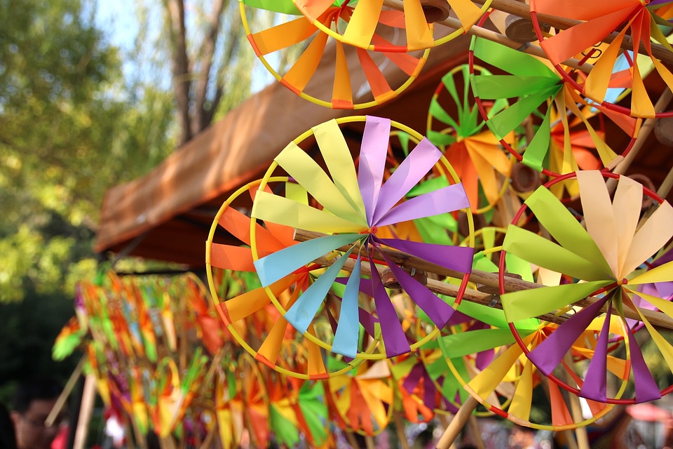 Color festival peddler