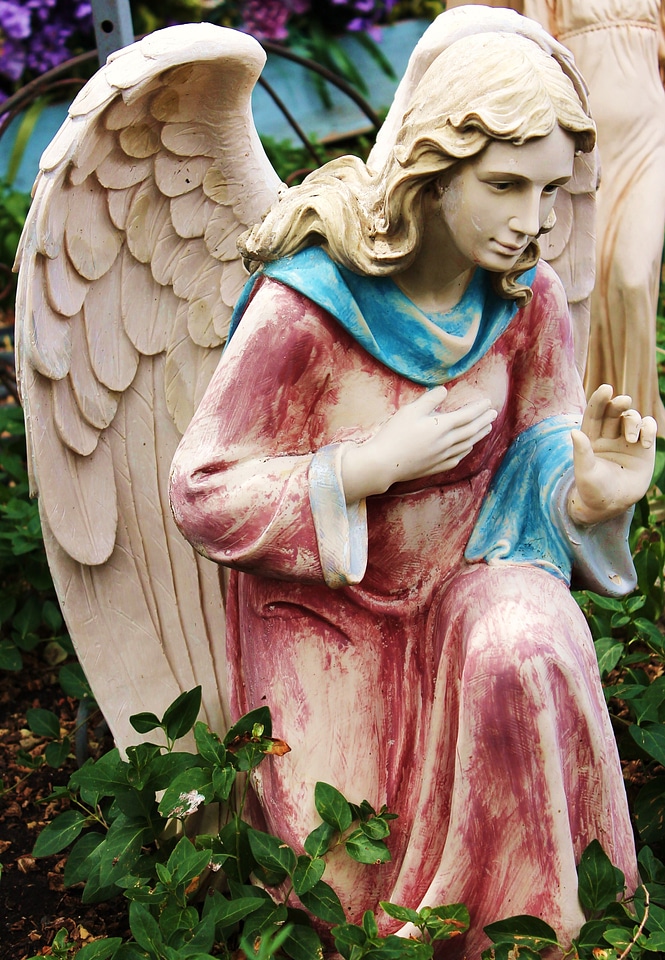 Religion garden sculpture spiritual