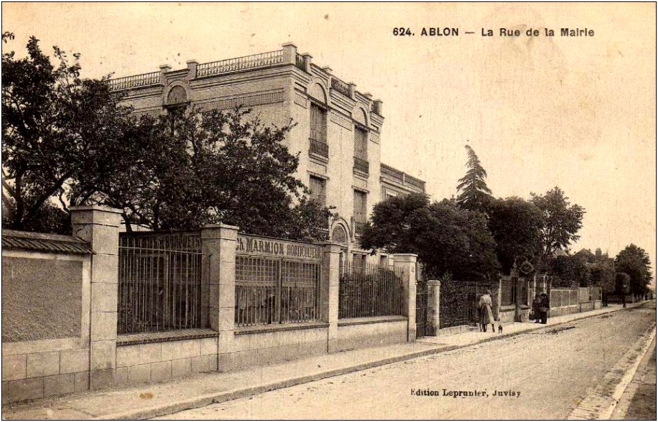 Ablon rue de la mairie vers 1920