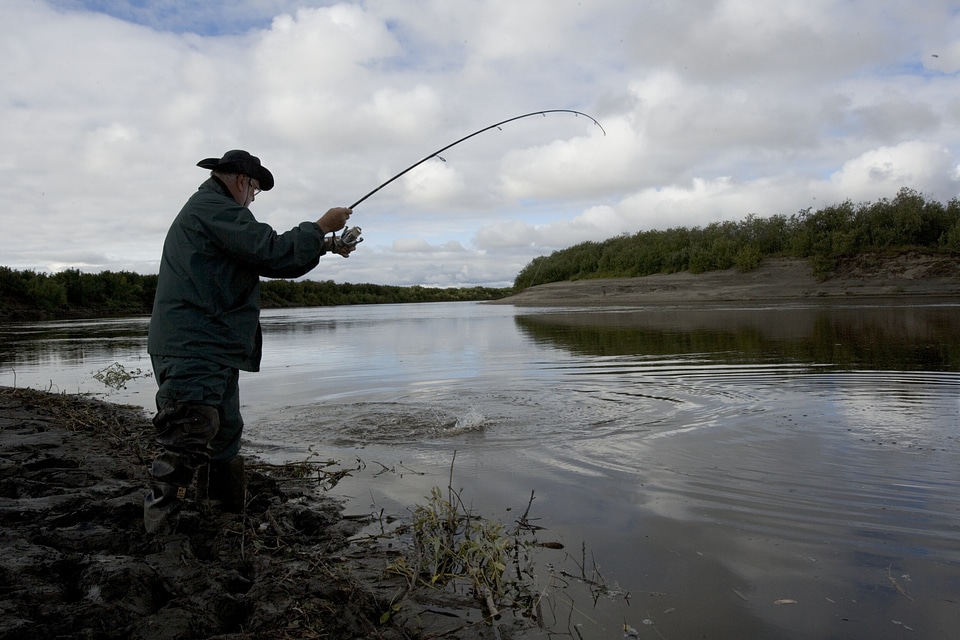 River angling activity